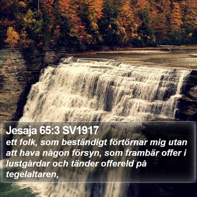 Jesaja 65:3 SV1917 Bible Verse Image