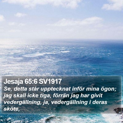 Jesaja 65:6 SV1917 Bible Verse Image