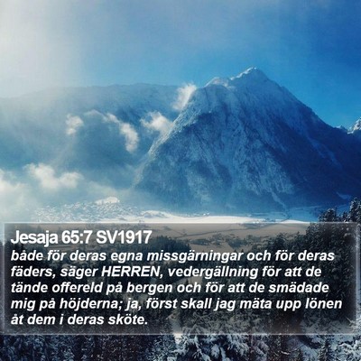Jesaja 65:7 SV1917 Bible Verse Image