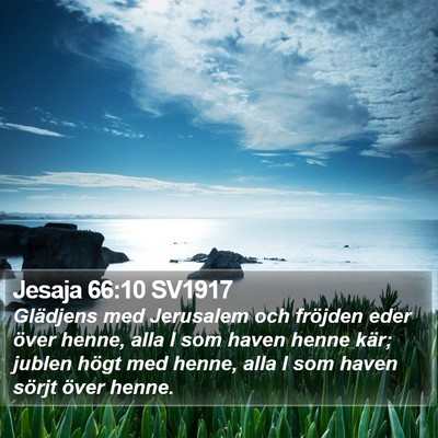 Jesaja 66:10 SV1917 Bible Verse Image