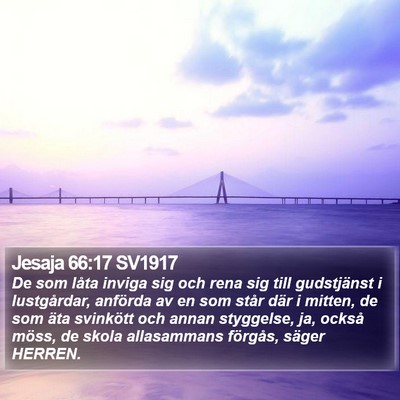 Jesaja 66:17 SV1917 Bible Verse Image