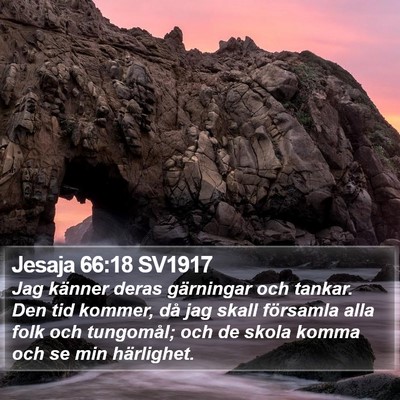 Jesaja 66:18 SV1917 Bible Verse Image