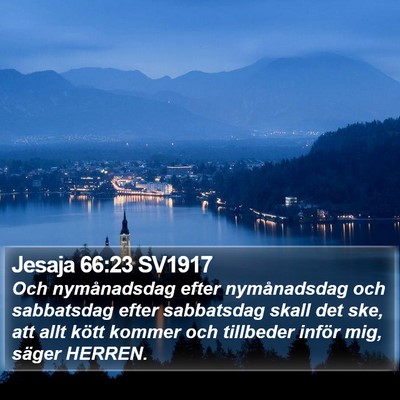 Jesaja 66:23 SV1917 Bible Verse Image