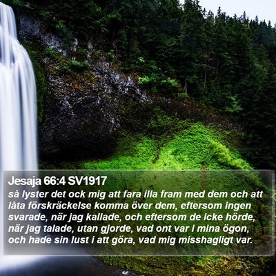 Jesaja 66:4 SV1917 Bible Verse Image