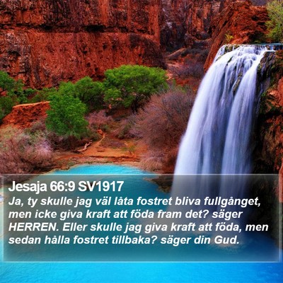 Jesaja 66:9 SV1917 Bible Verse Image