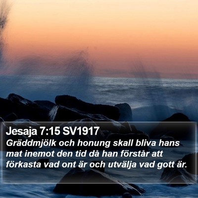 Jesaja 7:15 SV1917 Bible Verse Image