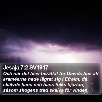 Jesaja 7:2 SV1917 Bible Verse Image