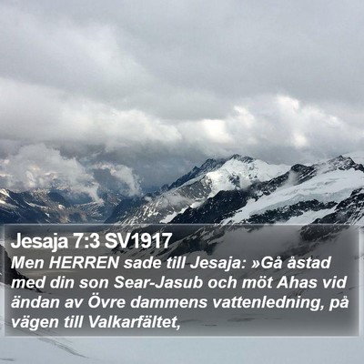 Jesaja 7:3 SV1917 Bible Verse Image