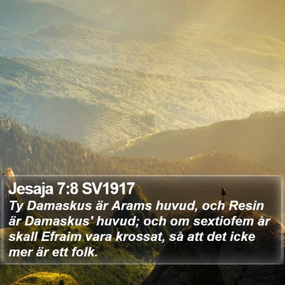 Jesaja 7:8 SV1917 Bible Verse Image