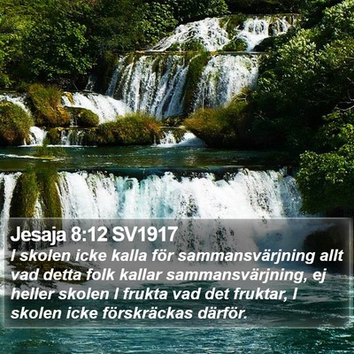 Jesaja 8:12 SV1917 Bible Verse Image