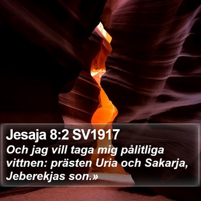 Jesaja 8:2 SV1917 Bible Verse Image