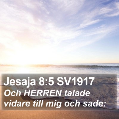 Jesaja 8:5 SV1917 Bible Verse Image
