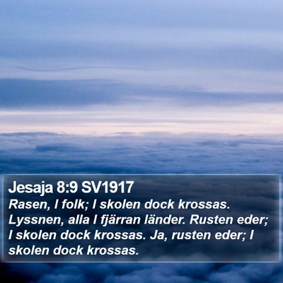 Jesaja 8:9 SV1917 Bible Verse Image