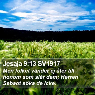 Jesaja 9:13 SV1917 Bible Verse Image