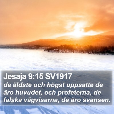 Jesaja 9:15 SV1917 Bible Verse Image