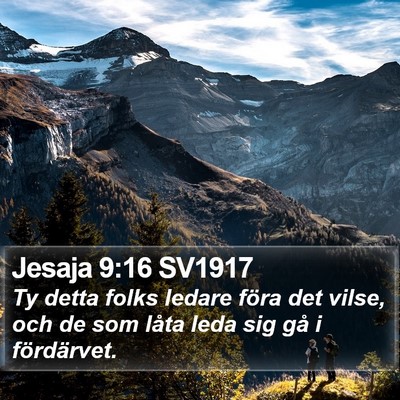 Jesaja 9:16 SV1917 Bible Verse Image