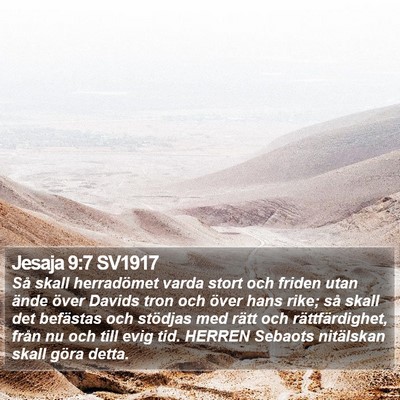 Jesaja 9:7 SV1917 Bible Verse Image