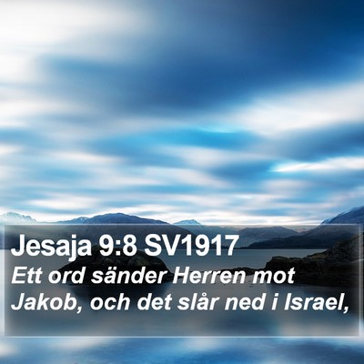 Jesaja 9:8 SV1917 Bible Verse Image