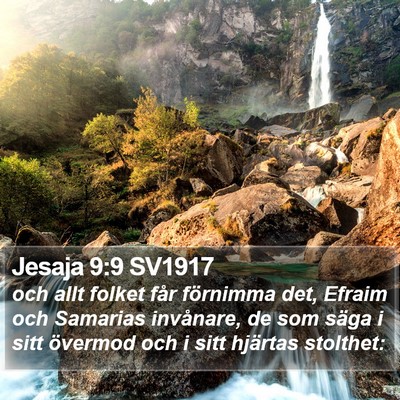 Jesaja 9:9 SV1917 Bible Verse Image