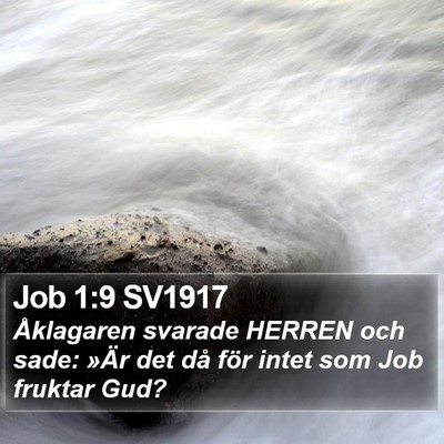 Job 1:9 SV1917 Bible Verse Image