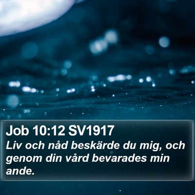 Job 10:12 SV1917 Bible Verse Image