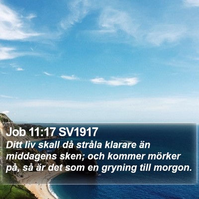 Job 11:17 SV1917 Bible Verse Image