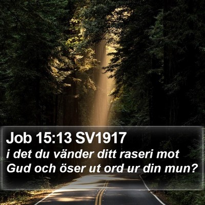 Job 15:13 SV1917 Bible Verse Image