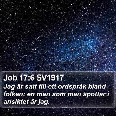Job 17:6 SV1917 Bible Verse Image