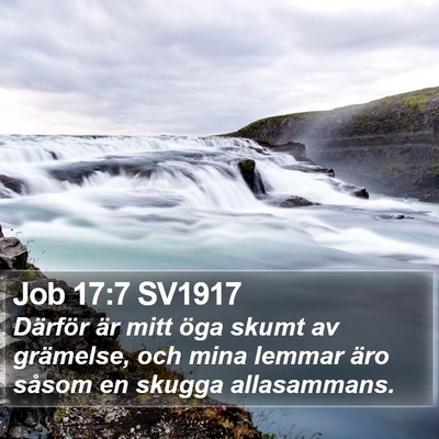 Job 17:7 SV1917 Bible Verse Image