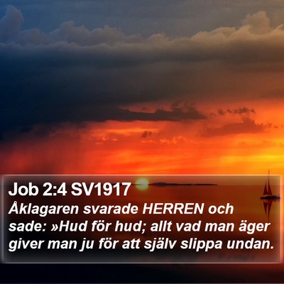 Job 2:4 SV1917 Bible Verse Image