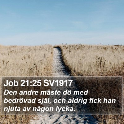 Job 21:25 SV1917 Bible Verse Image