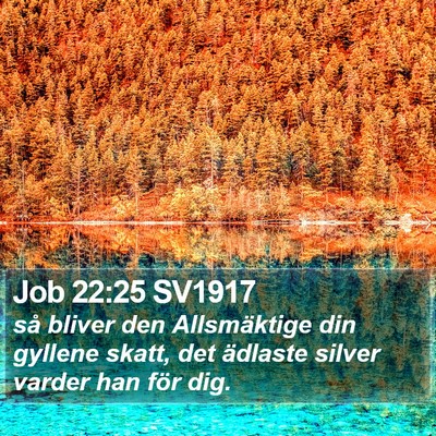 Job 22:25 SV1917 Bible Verse Image