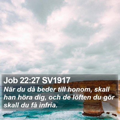 Job 22:27 SV1917 Bible Verse Image