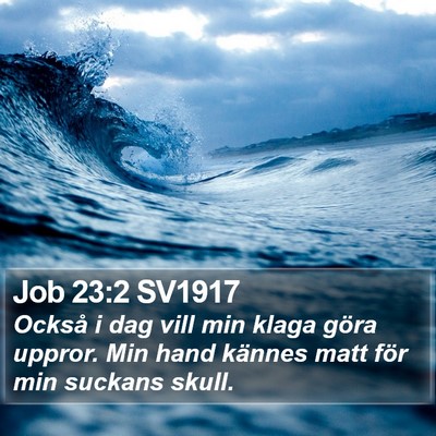 Job 23:2 SV1917 Bible Verse Image