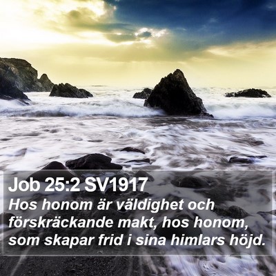 Job 25:2 SV1917 Bible Verse Image