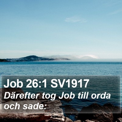 Job 26:1 SV1917 Bible Verse Image