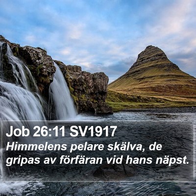 Job 26:11 SV1917 Bible Verse Image