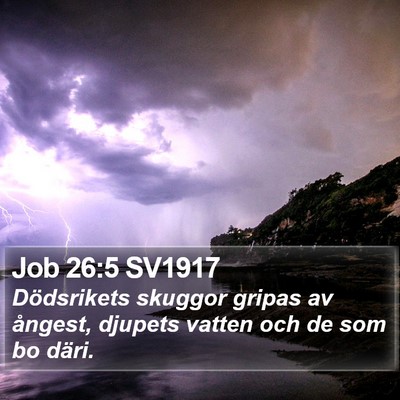 Job 26:5 SV1917 Bible Verse Image