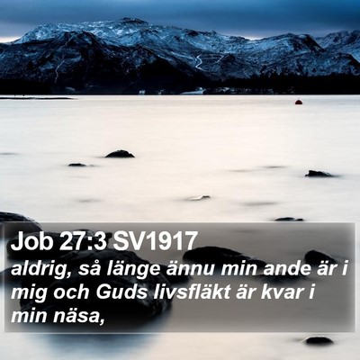 Job 27:3 SV1917 Bible Verse Image