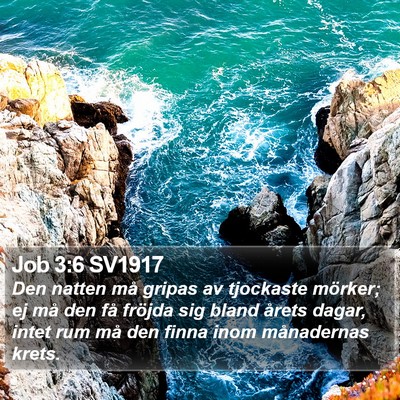 Job 3:6 SV1917 Bible Verse Image