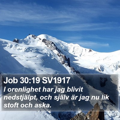 Job 30:19 SV1917 Bible Verse Image