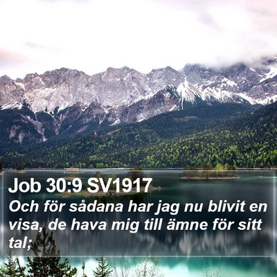 Job 30:9 SV1917 Bible Verse Image