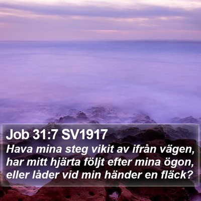 Job 31:7 SV1917 Bible Verse Image