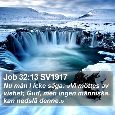 Job 32:13 SV1917 Bible Verse Image