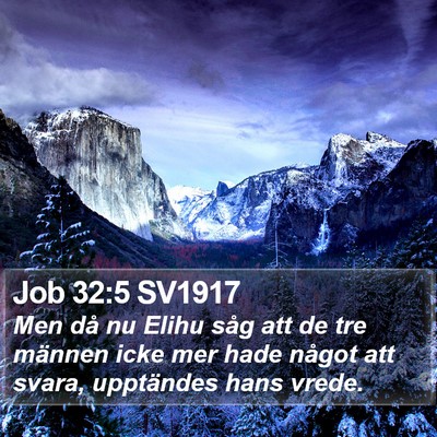 Job 32:5 SV1917 Bible Verse Image