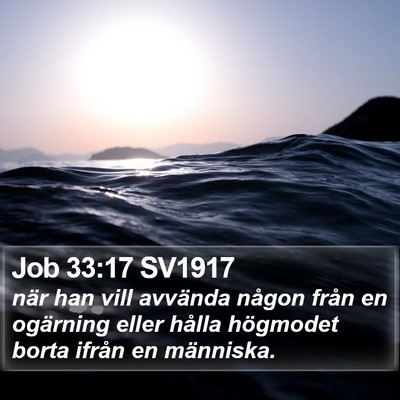 Job 33:17 SV1917 Bible Verse Image