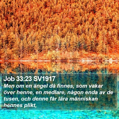 Job 33:23 SV1917 Bible Verse Image