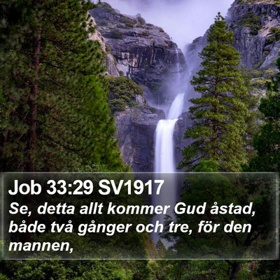 Job 33:29 SV1917 Bible Verse Image
