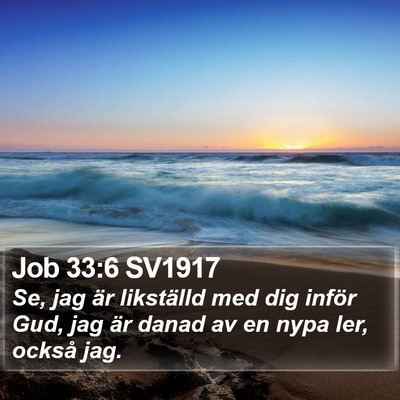 Job 33:6 SV1917 Bible Verse Image