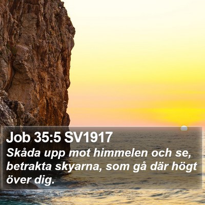 Job 35:5 SV1917 Bible Verse Image